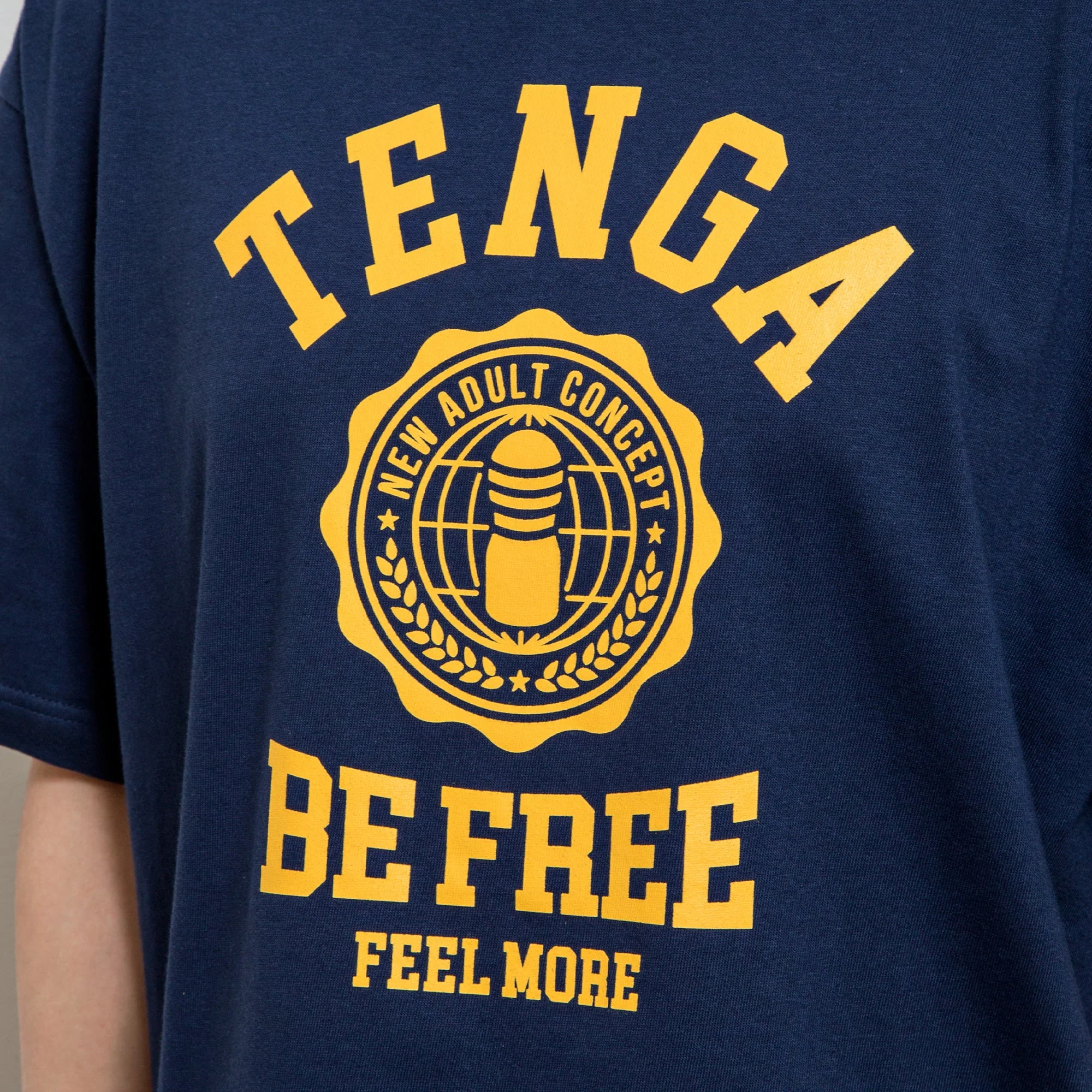 TENGA College T-SHIRT Dark Blue - Image 4