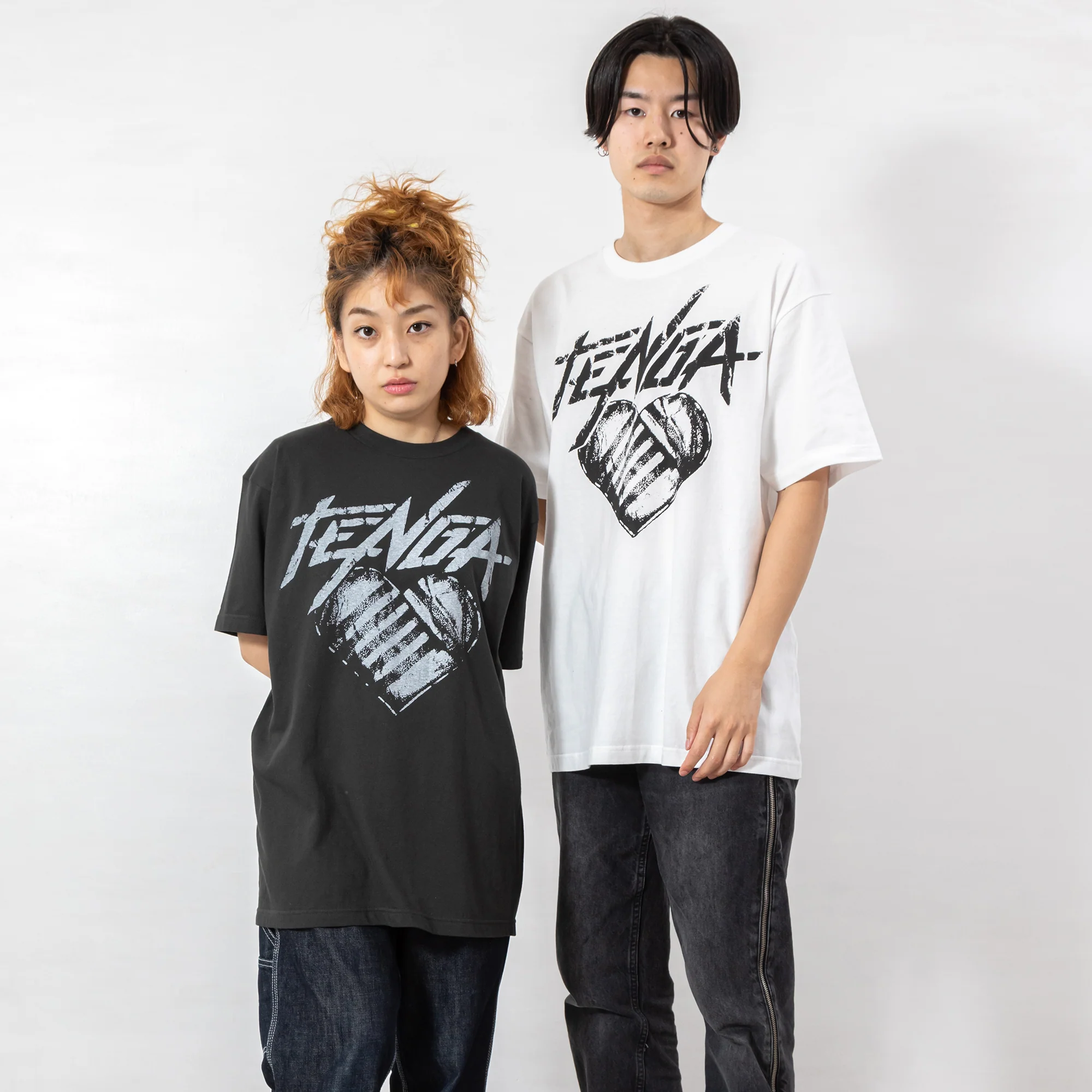 TENGA Hearts T-Shirt White - Image 2